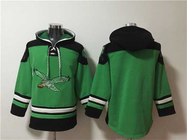 Men's Philadelphia Eagles Blank Green Ageless Must-Have Lace-Up Pullover Hoodie,We sell and wholesale Men's Philadelphia Eagles Blank Green Ageless Must-Have Lace-Up Pullover Hoodie on line form chian!